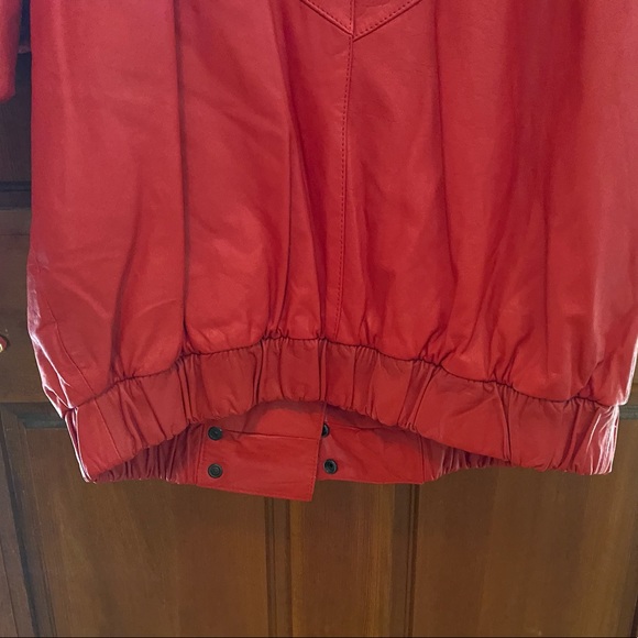 Fingerhut Fashions red leather men’s jacket size large - Picture 9 of 16